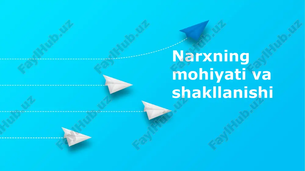 narxning mohiyati — PPTX