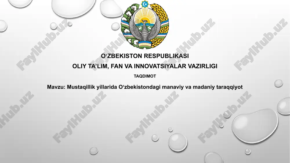 islom sivilizatsiyasi markazi — PPTX
