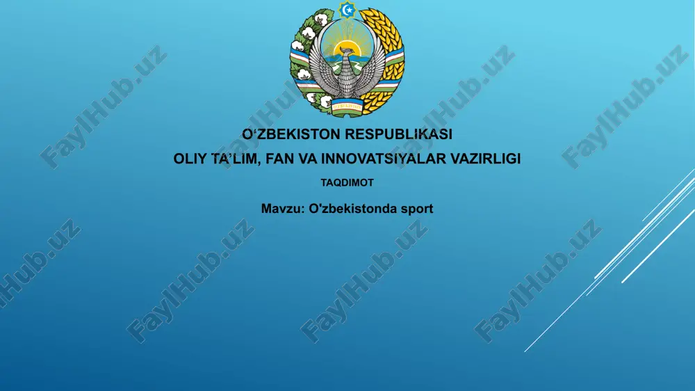 o'zbekistondasport — PPTX