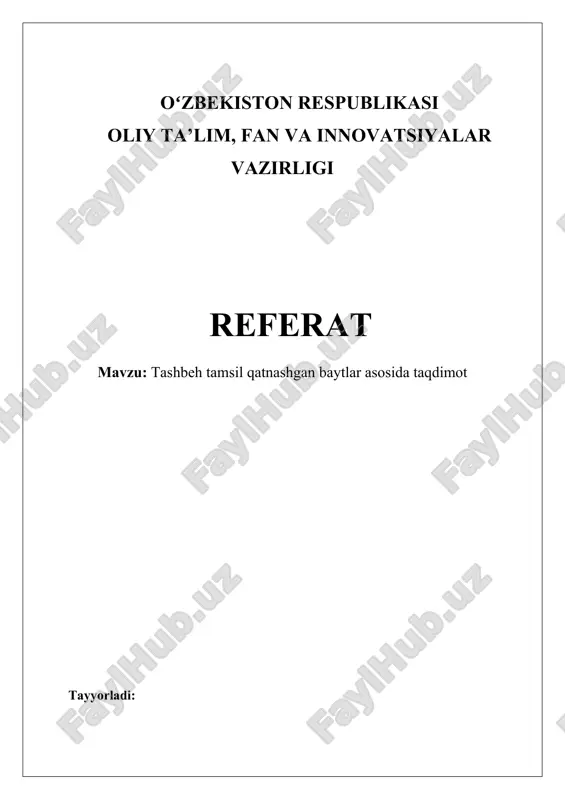 tashbeh tamsil — DOCX