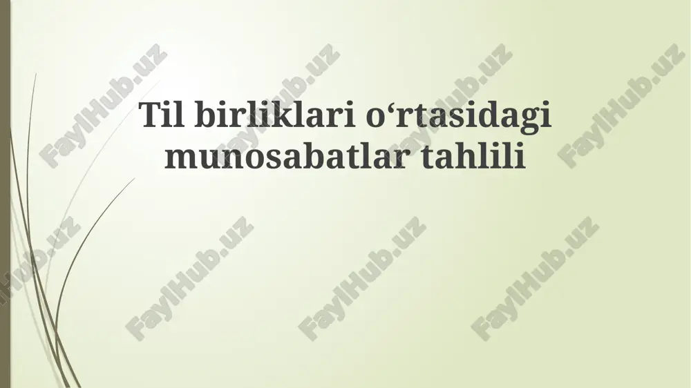 tilbirliklarioʻrtasidagimunosabatlartahlili — PPTX