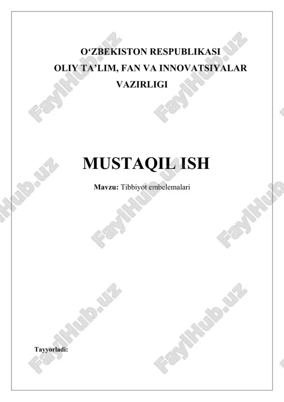 tibbiyot emblemalari — DOCX