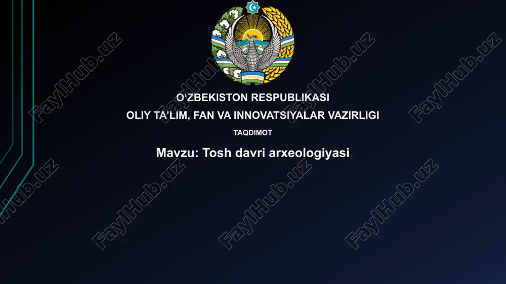 toshdavriarxeologiyasi — PPTX