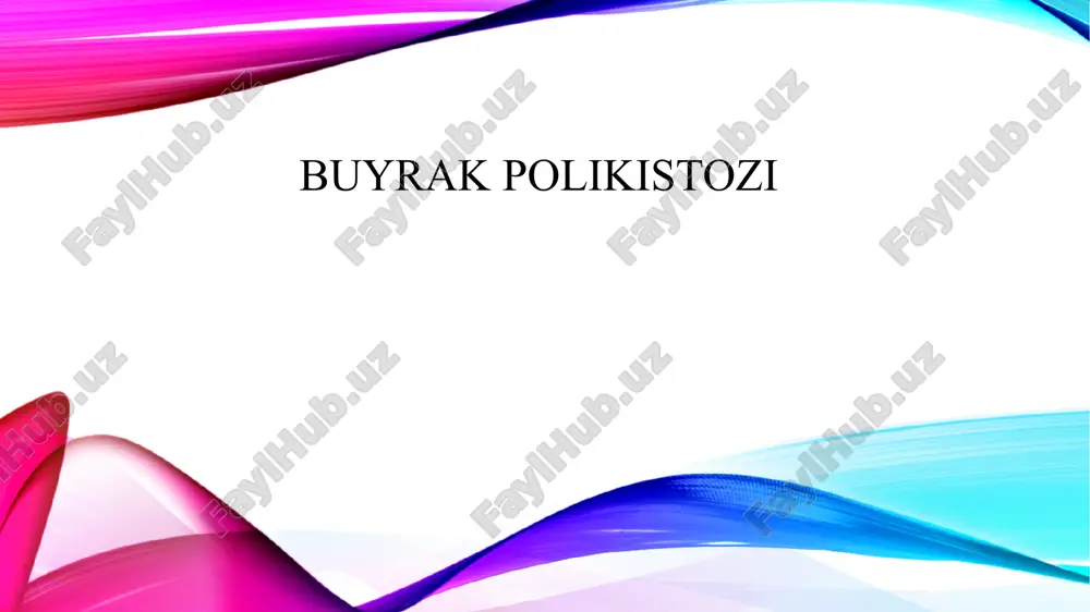 buyrak polikistozi — PPTX