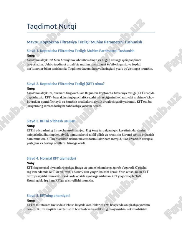 taqdimot nutqi — DOCX