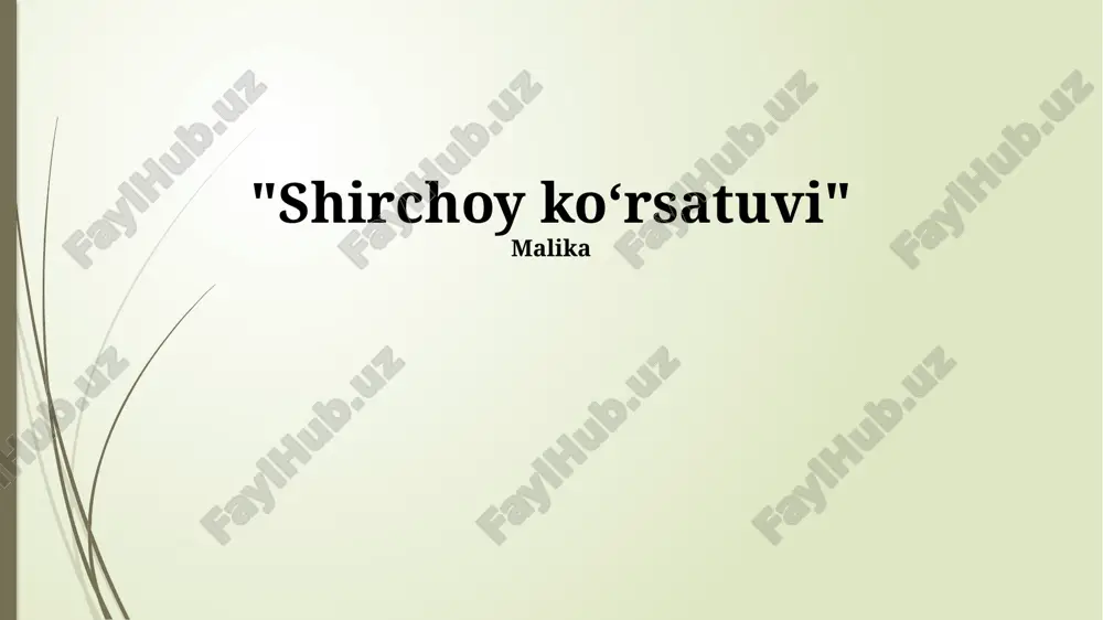 shirchoy shou — PPTX