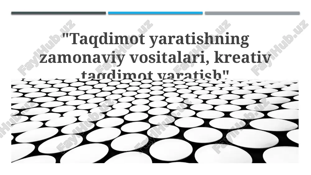 zamonaviy taqdimot yaratish vositalari — PPTX