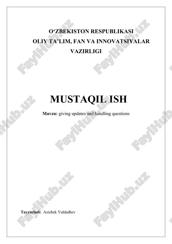 yangilanishlar — DOCX