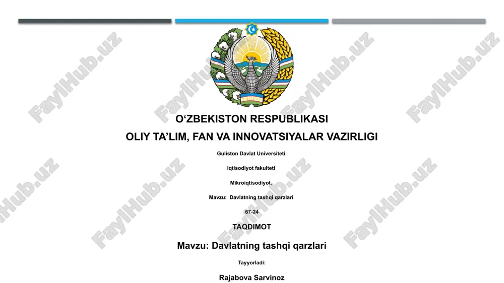 mikroiqtisodiyot — PPTX
