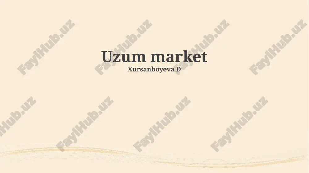 uzum market — PPTX