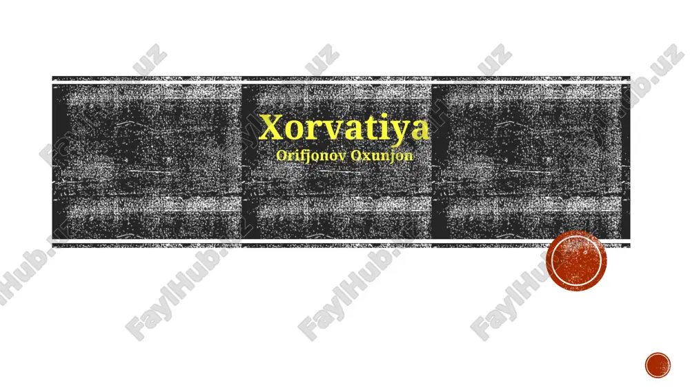 xorvatiya tarixi — PPTX