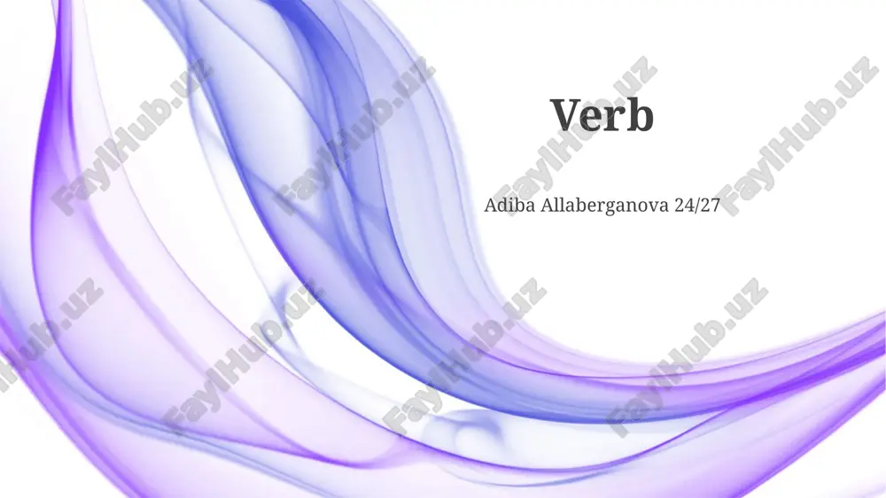verb — PPTX