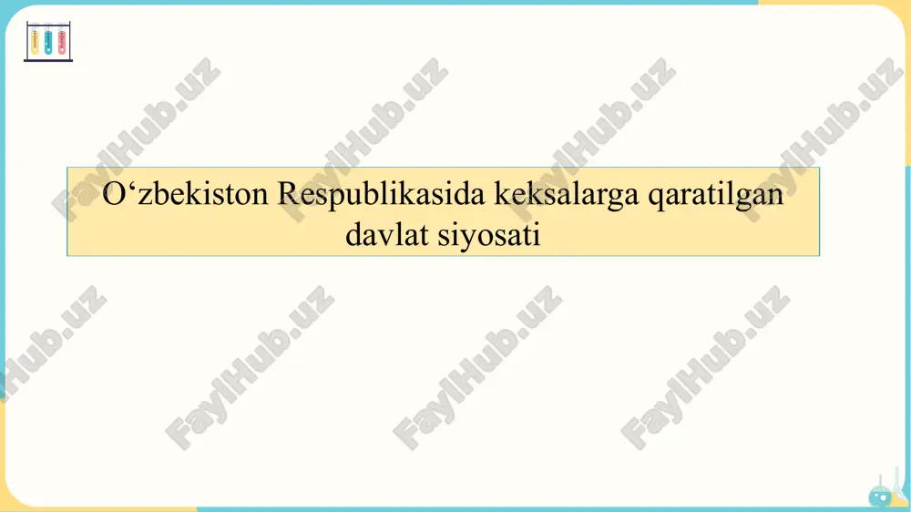 o‘zbekiston respublikasida keksalarga qaratilgan davlat siyosati — PPTX