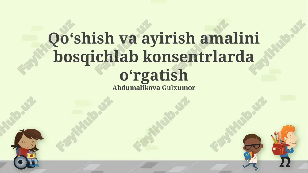 o'nlikka yetkazish usuli — PPTX