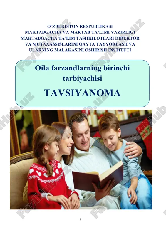 oila farzandlarning birinchi tarbiyachisi — DOCX