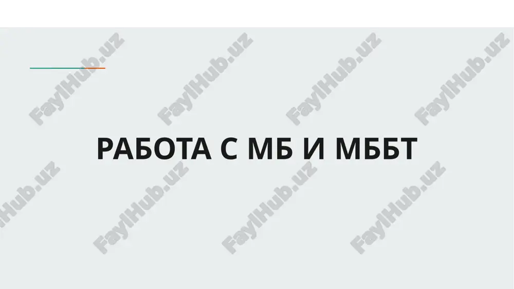 rabota s mb i mbbt — PPTX