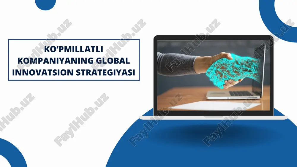 ko’pmillatli kompaniyaning global innovatsion strategiyasi — PPTX