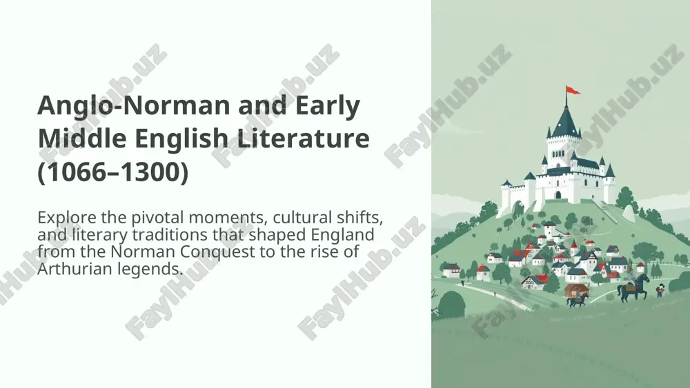 early english literature — PPT