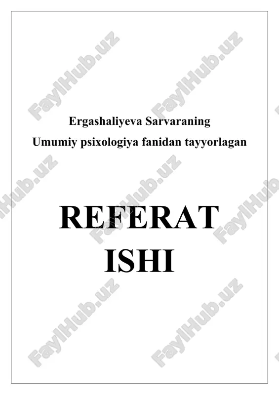 diqqat xususiyat sifatida — DOCX