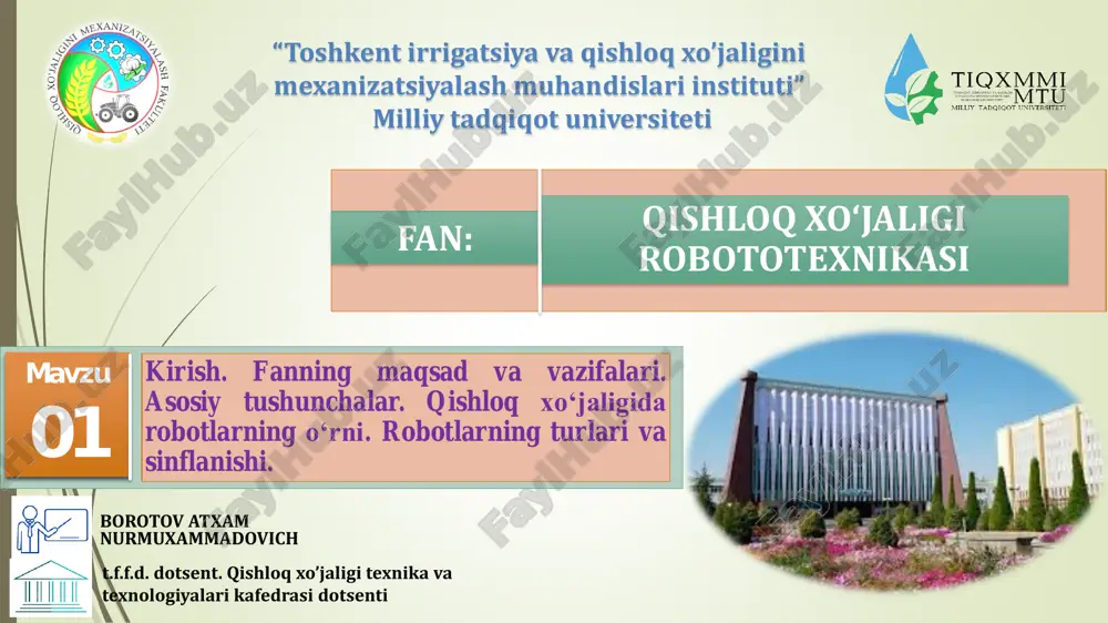 qishloq xo‘jaligi robototexnikasi — PDF