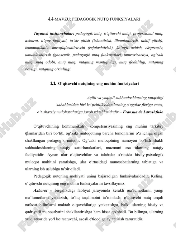 redagogik nutq funksiyalari — PDF