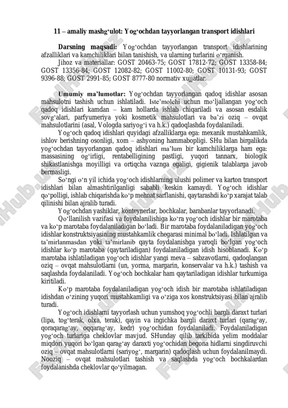yog‘ochdan tayyorlangan transport idishlari — PDF