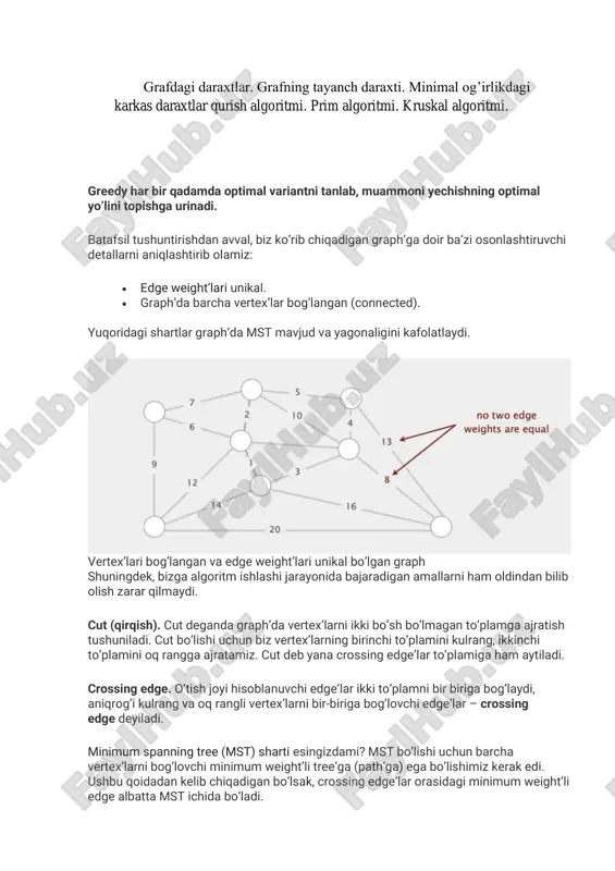 daraxtlar va algoritm — PDF