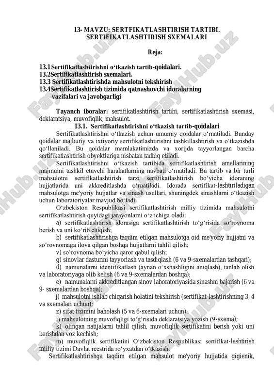 sertifikatlashtirish tartibi — PDF