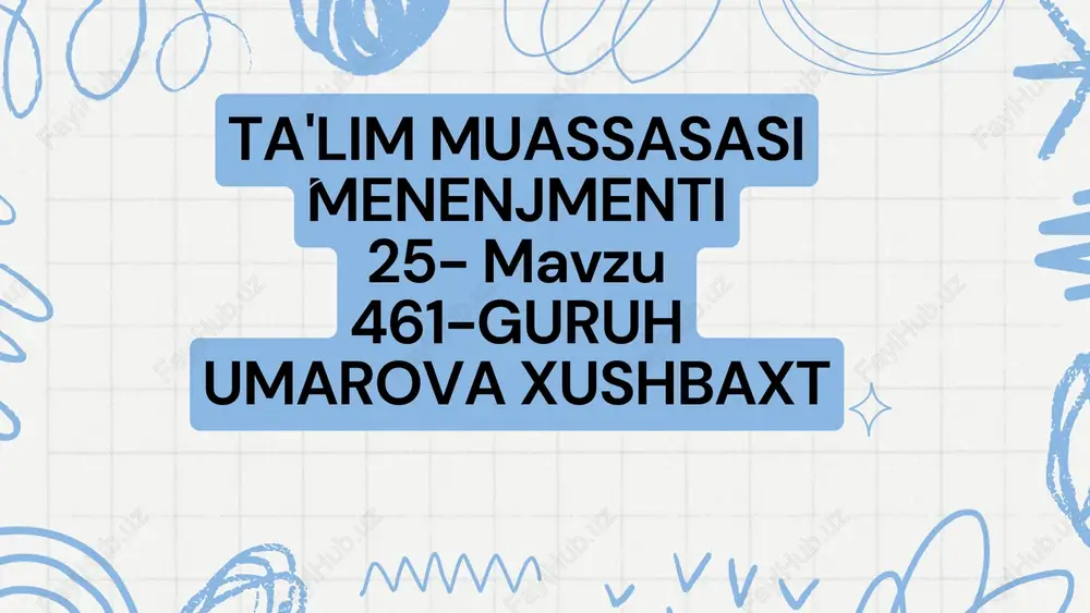 ta'lim muassasasi menenjmenti — PDF