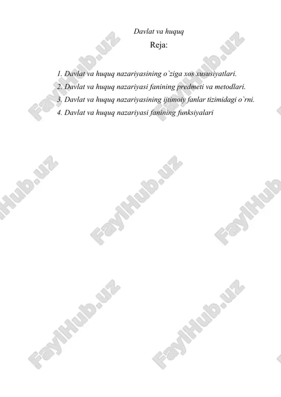 davlat va huquq — DOC