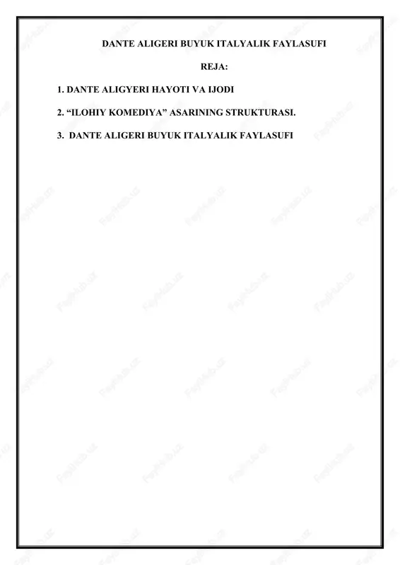 dante aligeri buyuk italyalik faylasufi — DOCX