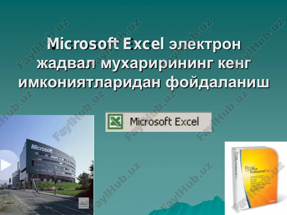 microsoft excel — PDF