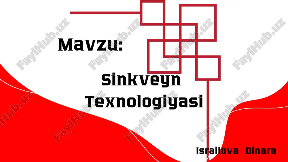 sinkveyn texnologiyasi — PDF