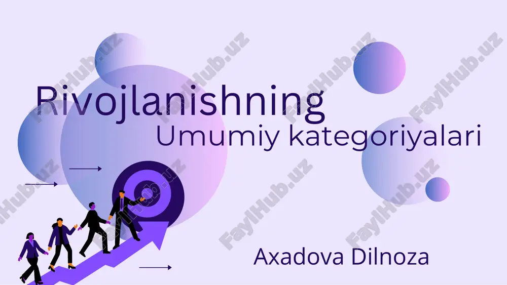 rivojlanish — PDF