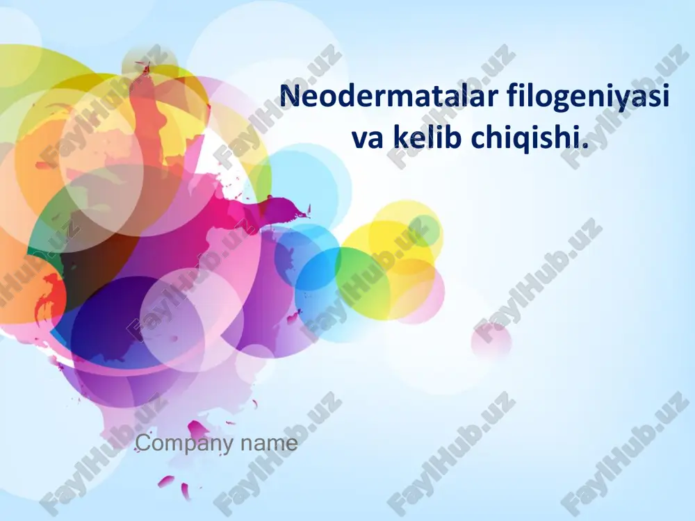 neodermatalar filogeniyasi — PDF