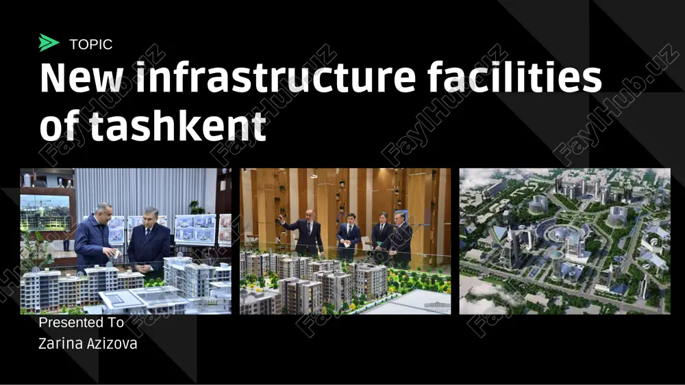 tashkent city infrastructure — PDF