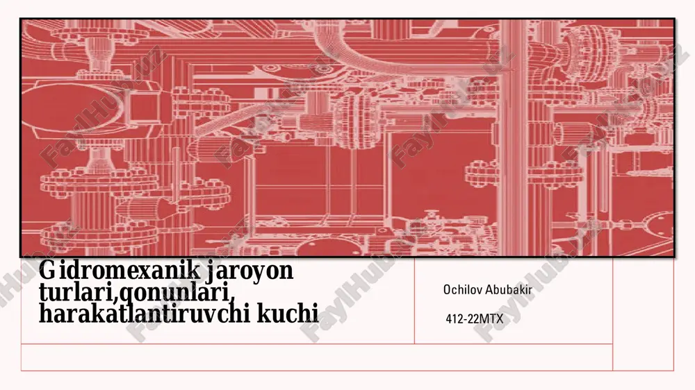 gidromexanik jarayonlar — PDF