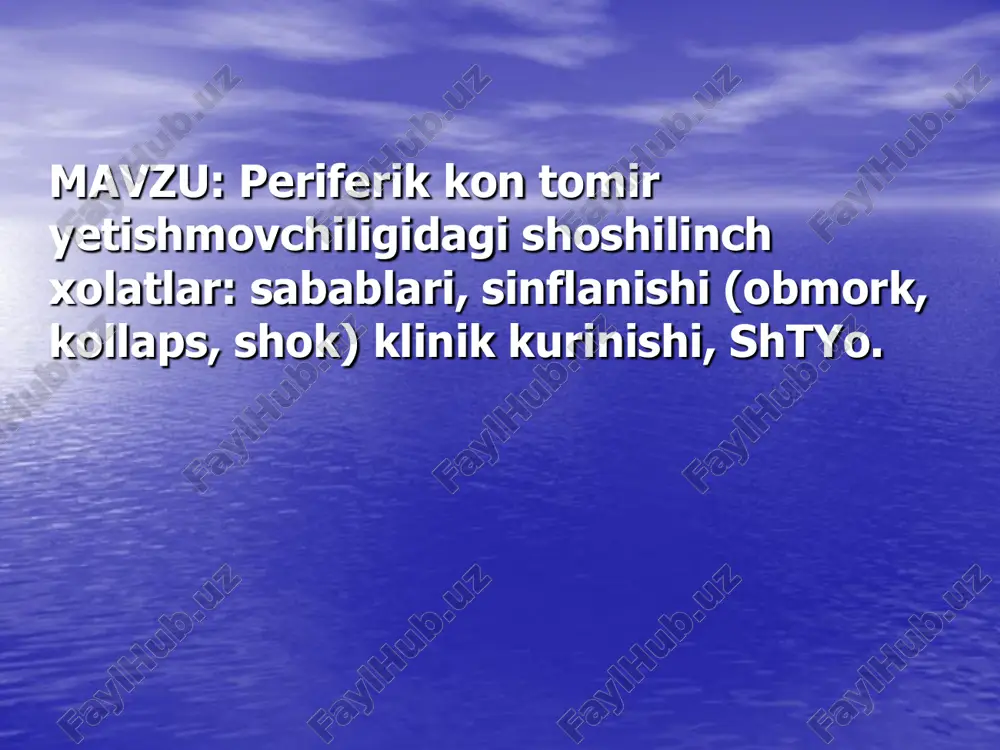 periferik kon-tomir yetishmovchiligi — PDF