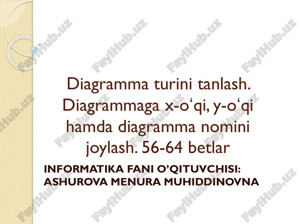 diagramma turini tanlash — PDF