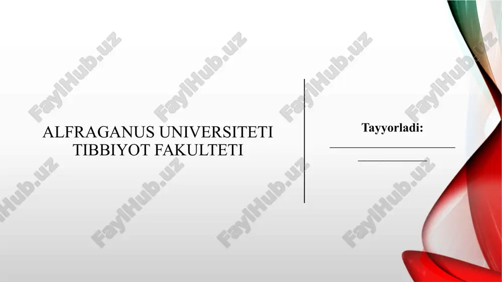 uchuvchi zaharlarni suv bug'i bilan haydash usulining validasiyasi — PPTX