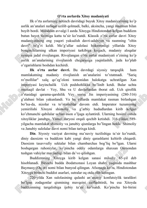 xitoy madaniyati — PDF