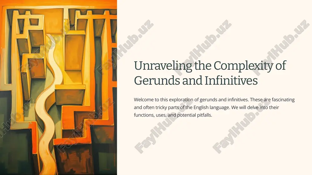 gerunds and infinitives exploration — PPTX