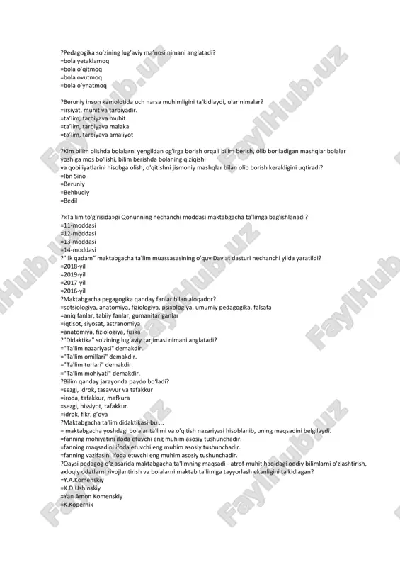 pedagogika so’zi — PDF