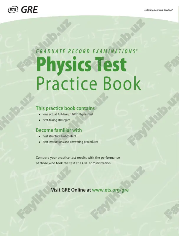 gre physics test practice book — PDF