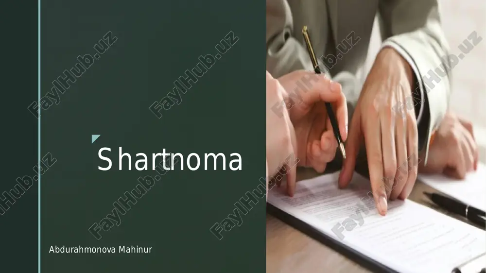 shartnoma — PDF