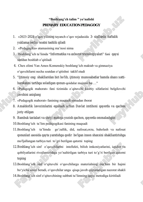 boshlang’ch talim — PDF