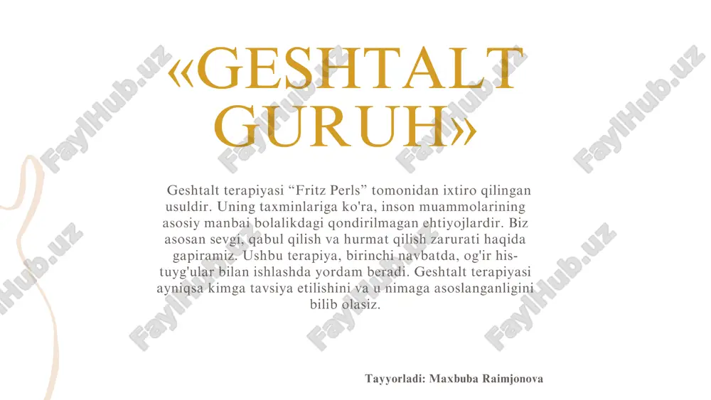 geshtalt terapiyasi — PDF
