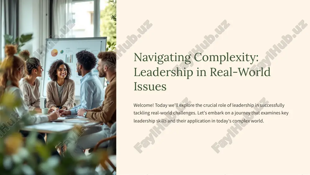 navigating complexity: leadership in real-world issues — PDF