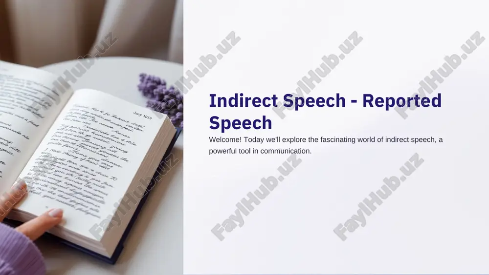 indirect speech - reported — PDF