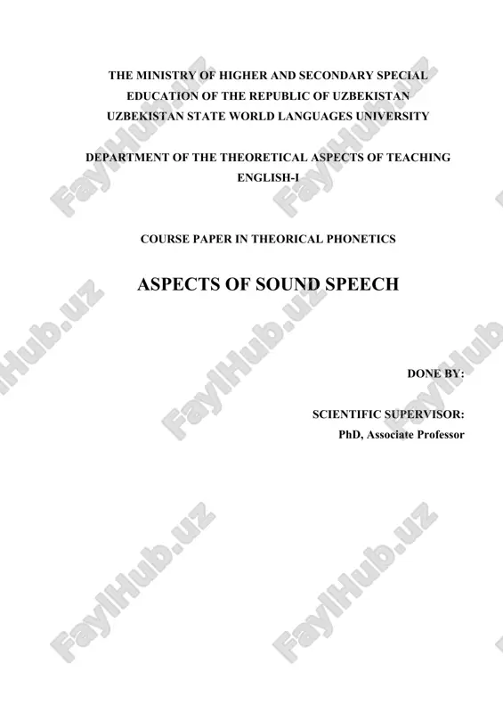 course paper in theoretical phonetics — DOCX